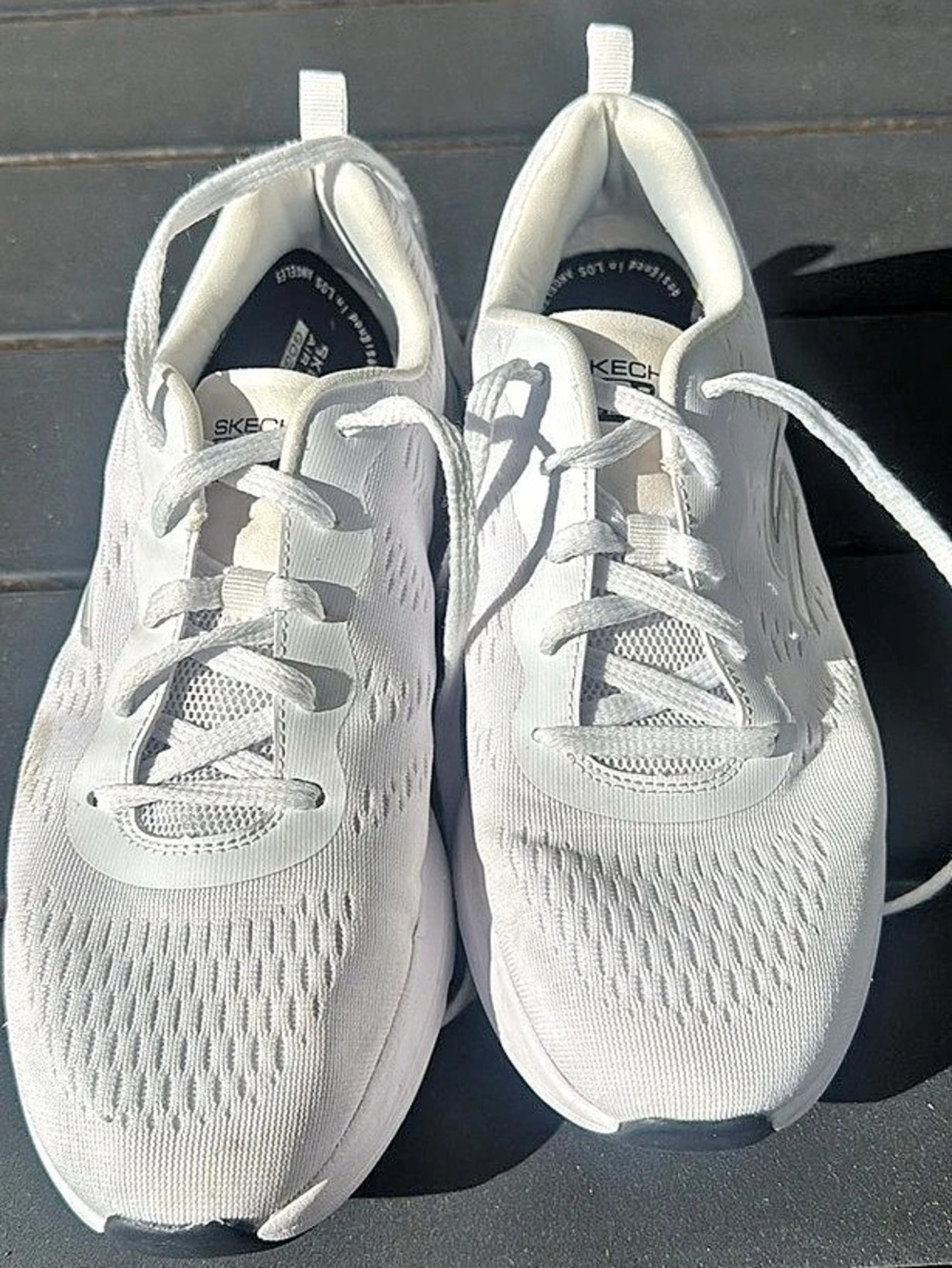 Skechers GOrun Consistent White Athletic Shoes